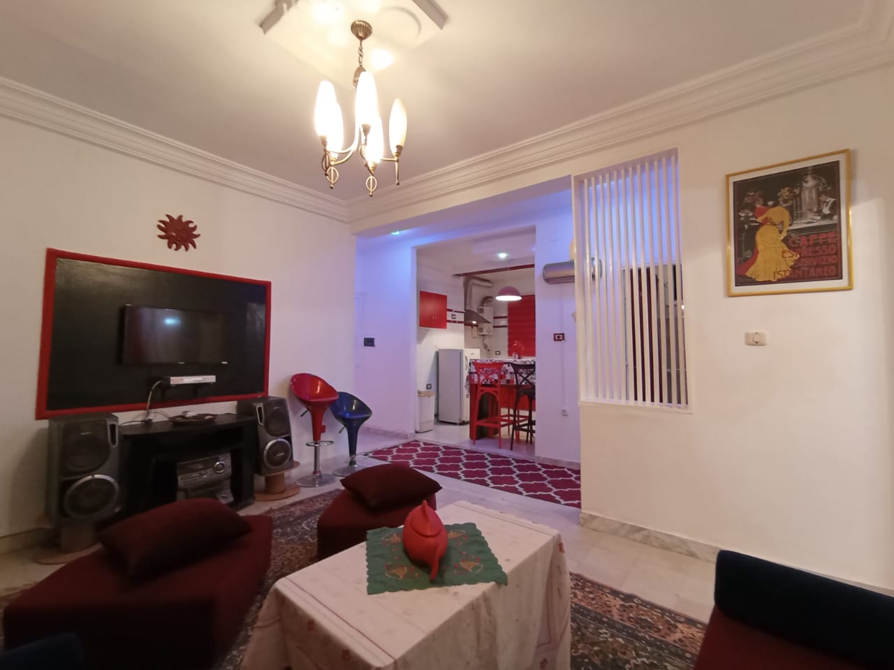 Ariana Ville Cite Ennouzha Location Appart. 4 pices S plus 3 rnov meubl a cit ennozha wb3534