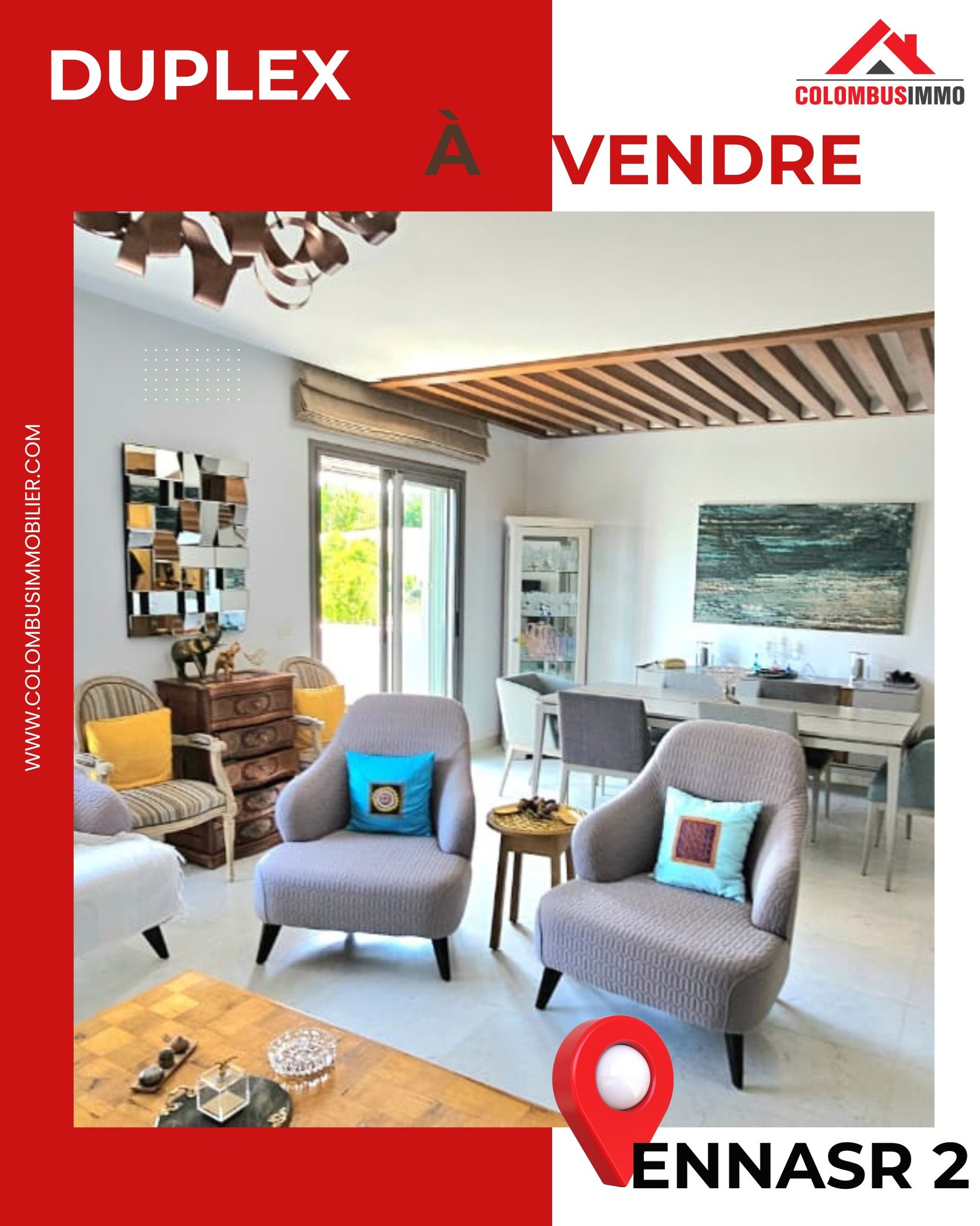 Ariana Ville Cite Ennasr 2 Vente Duplex Duplex  ennaser 2