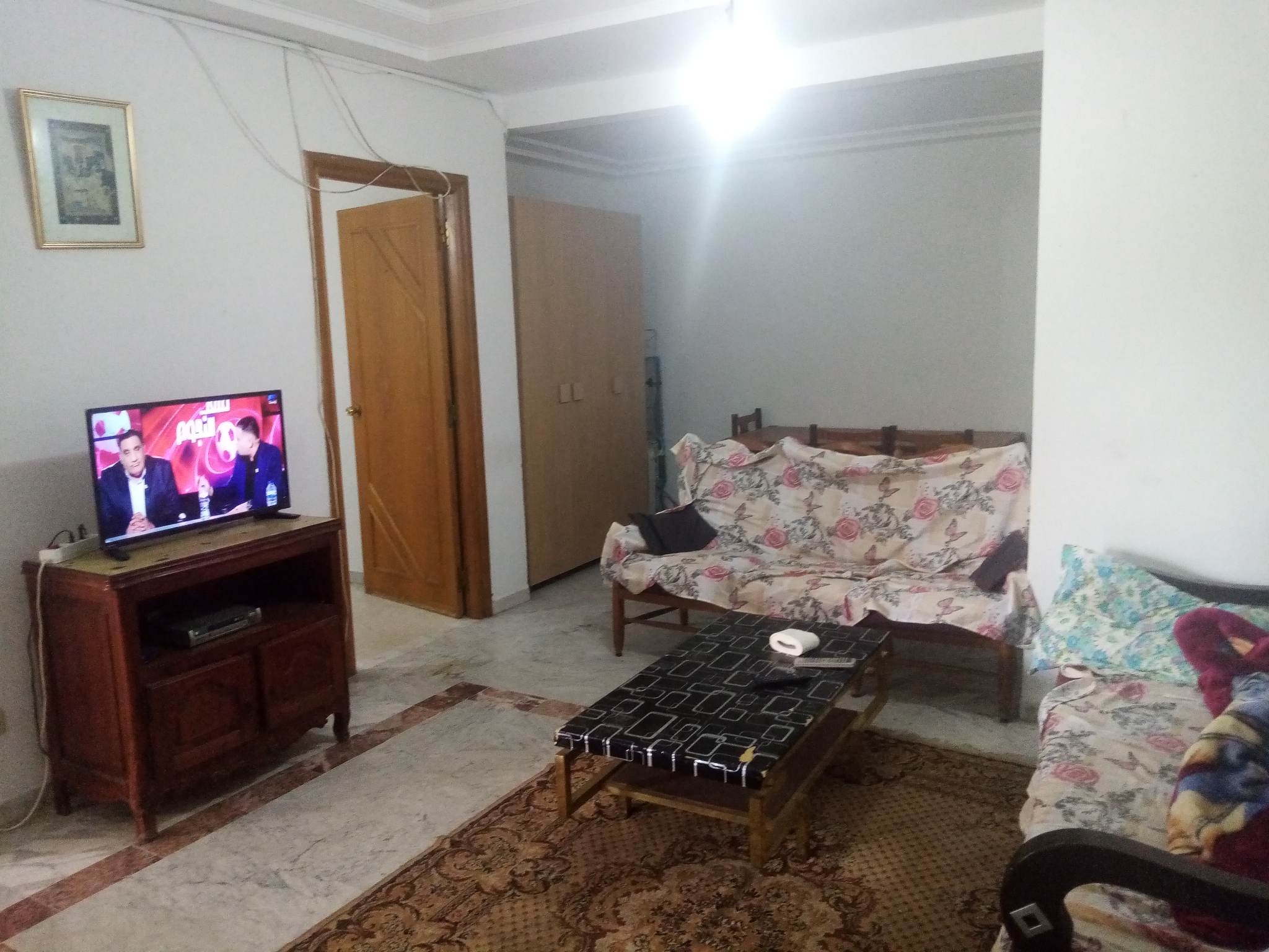 Bab Bhar Republique Location Appart. 2 pices S1 tres propre meuble residence gardee au passage