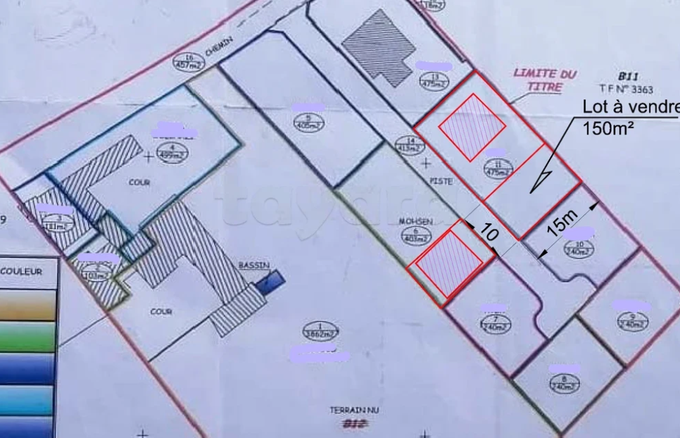 Bou Mhel El Bassatine Bou Mhel Terrain Terrain nu Terrain 150 m2 tres proche d'azur city