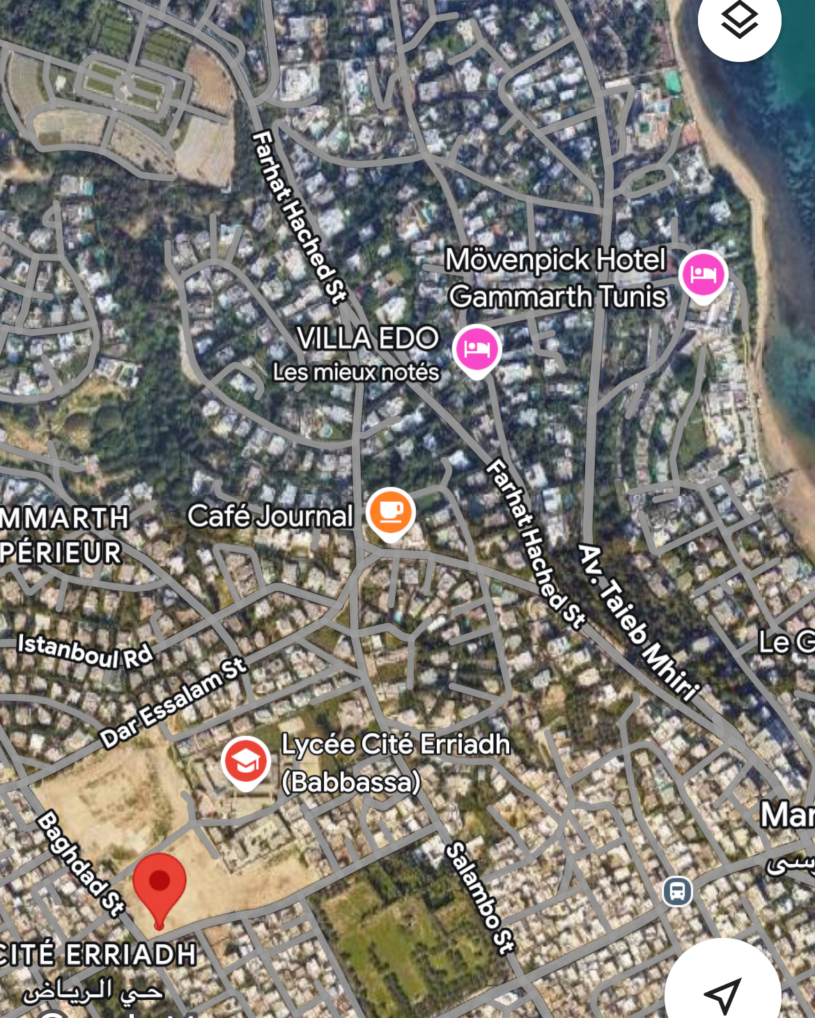 La Marsa Marsa Erriadh Terrain Terrain nu Occasion ne pas rater terrain centre la marsa