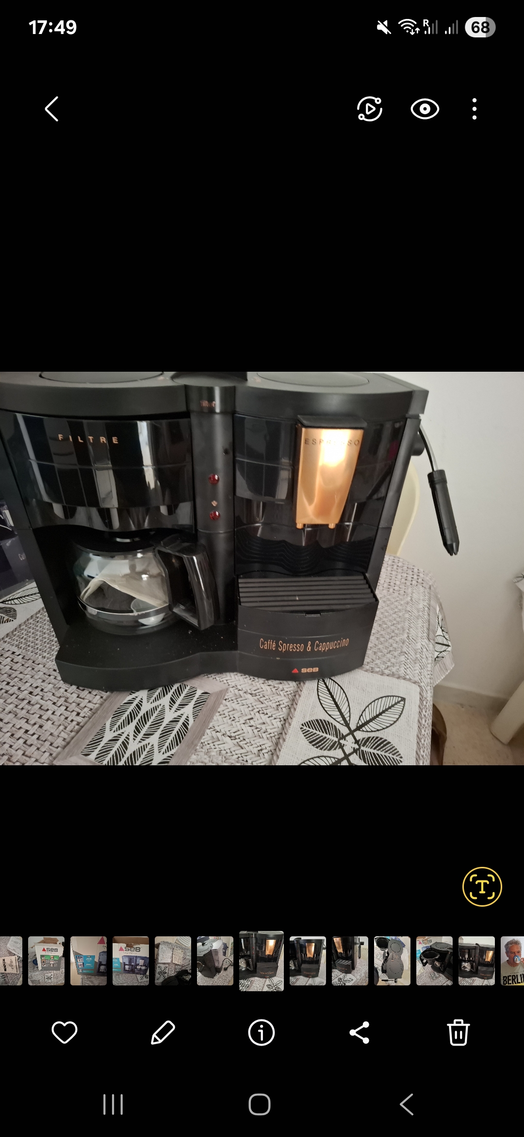 Hammamet Chaabet El Mrezga Cafetire & expresso Autre Cafetiere expresso cappucino seb