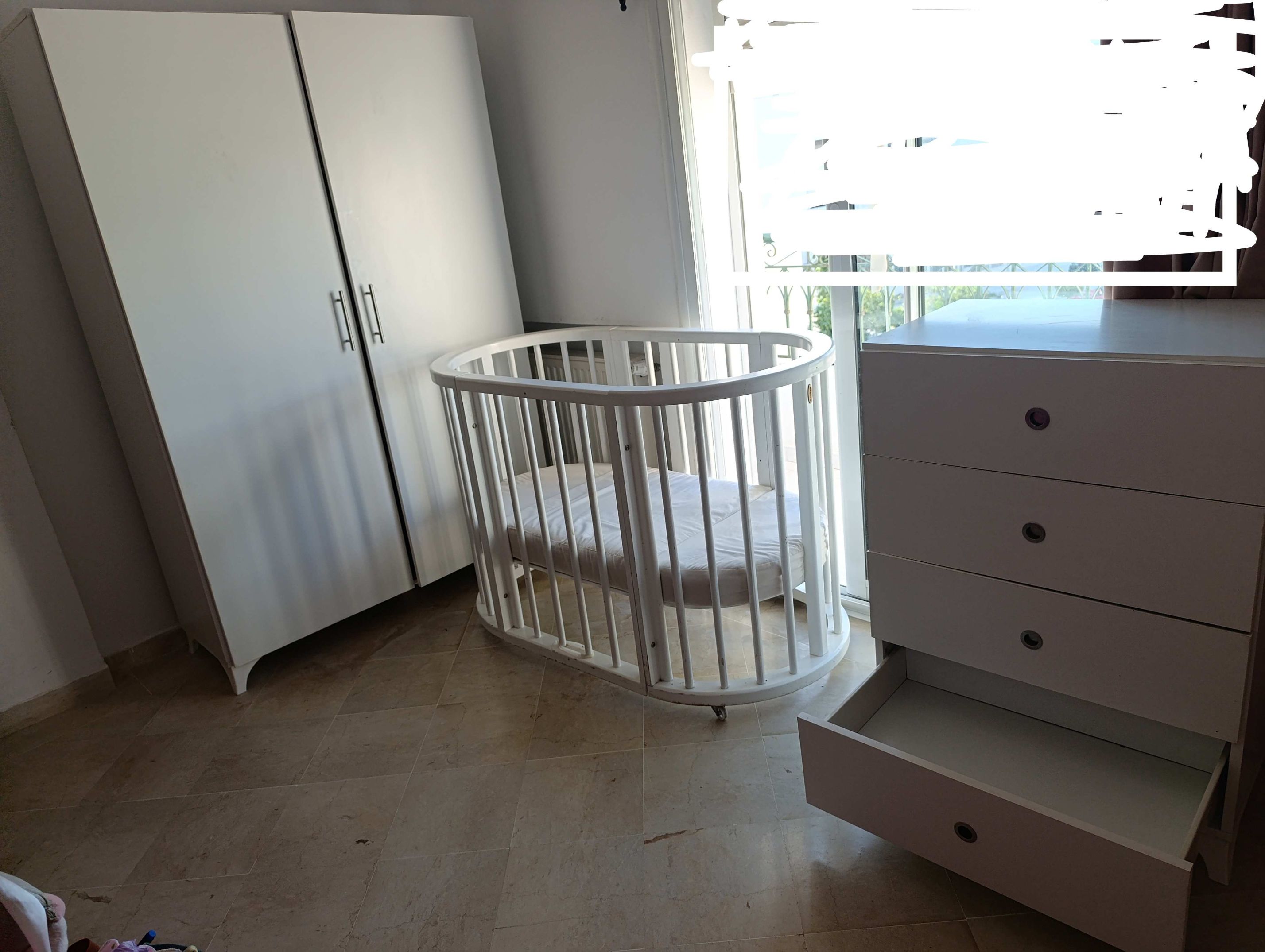 Cite El Khadra Zone urbaine nord Meubles d'enfant Chambres d'enfant Ensemble chambre bb commode armoire et lit bb