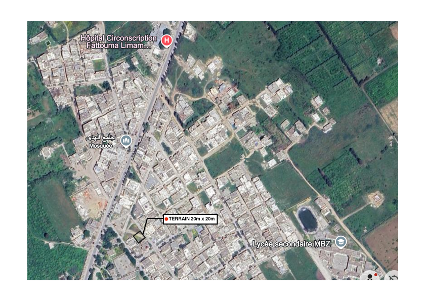 Menzel Bouzelfa Cite Ben Hjel Terrain Terrain nu Lot menzel bou zelfa