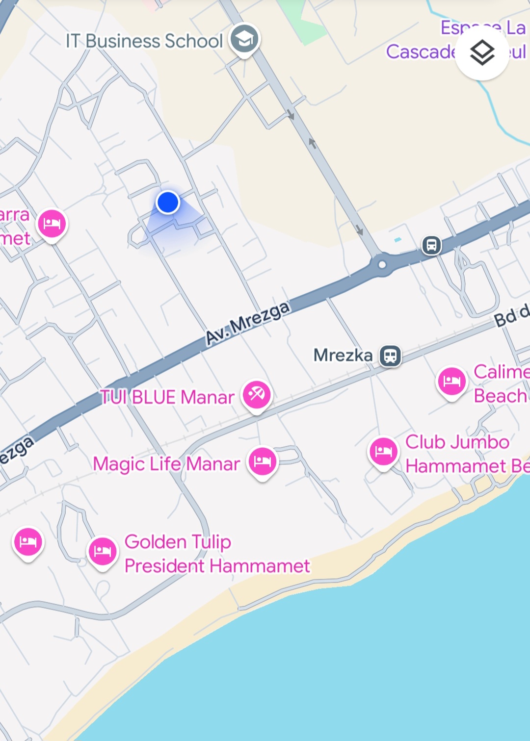 Hammamet Chaabet El Mrezga Location vacances Appart. 2 pices S2 presque neuf a 120d par nuite