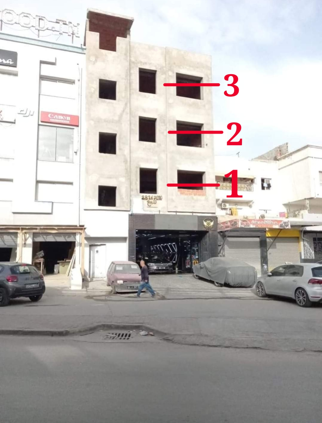 Le Bardo Khaznadar Vente Surfaces Etage d'immeuble inachev