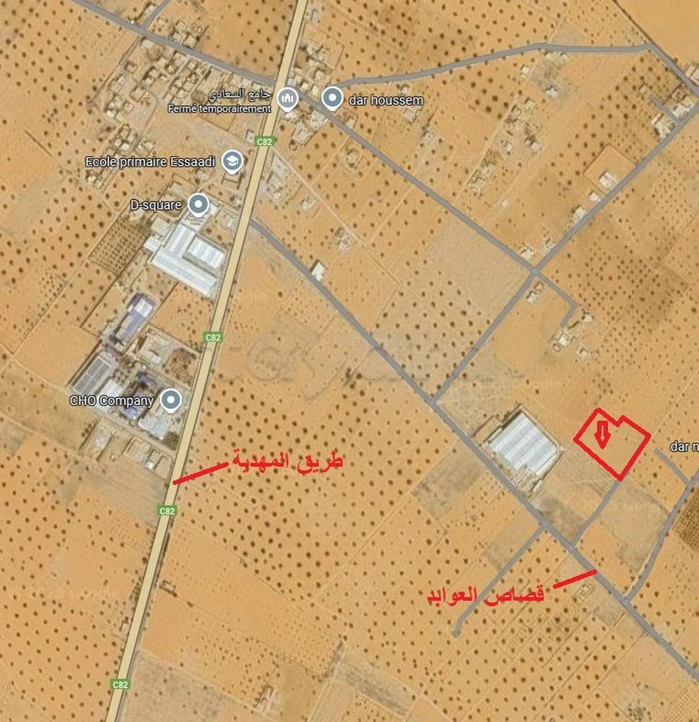 Sakiet Eddaier Essaadi Terrain Terrain nu Route de mahdia km 18 superficie 9020 m2