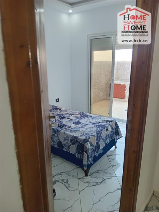 Hammam El Ghezaz Ezzahra Location Appart. 3 pices Rdc de villa meubl randa  hamem ghzez