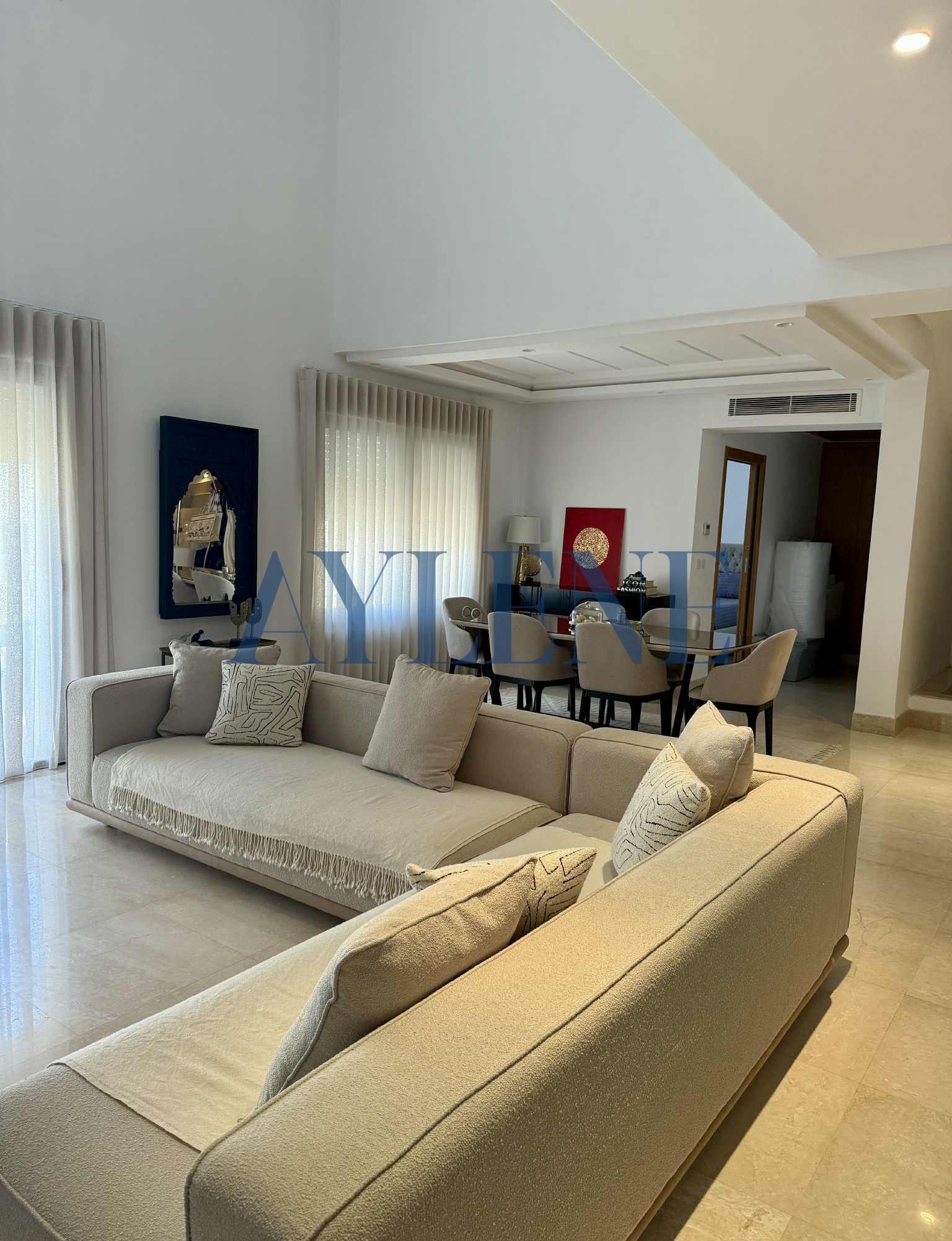 Ain Zaghouan Jardins de Carthage Location Appart. 4 pices Duplex s4 avec chambre de service