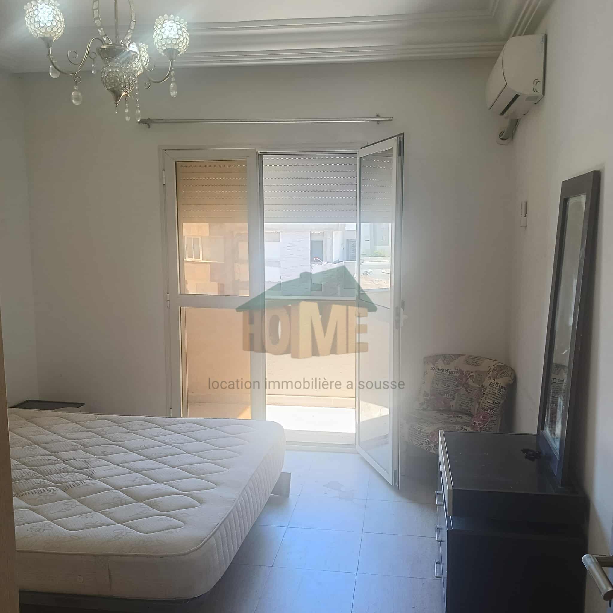 Sousse Jaouhara Sahloul Location Appart. 2 pices S1 meubl a lanne