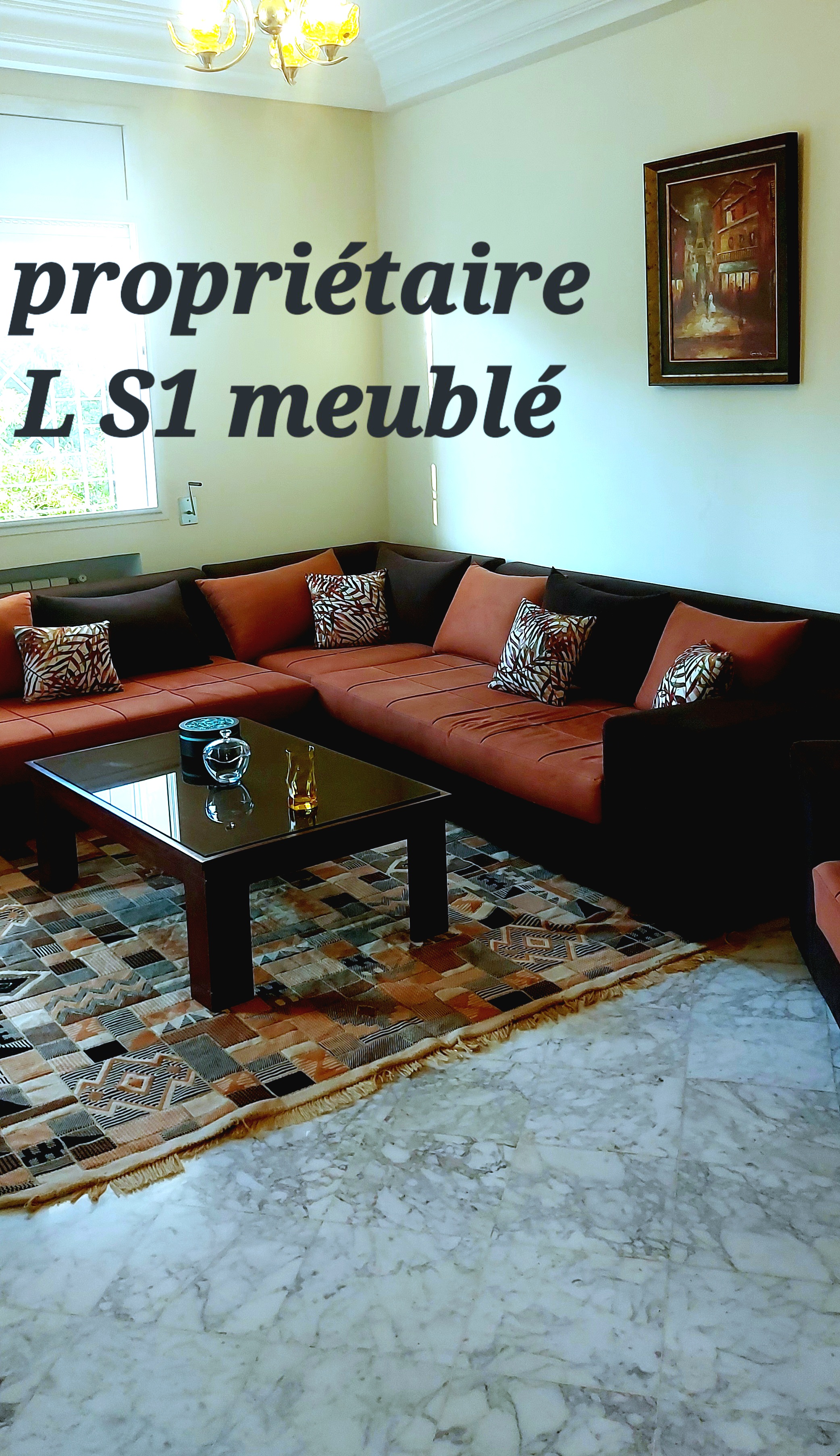 Ariana Ville Cite Ennasr 2 Location Appart. 2 pices Particulier l s1 meubl pour tranger  l'an