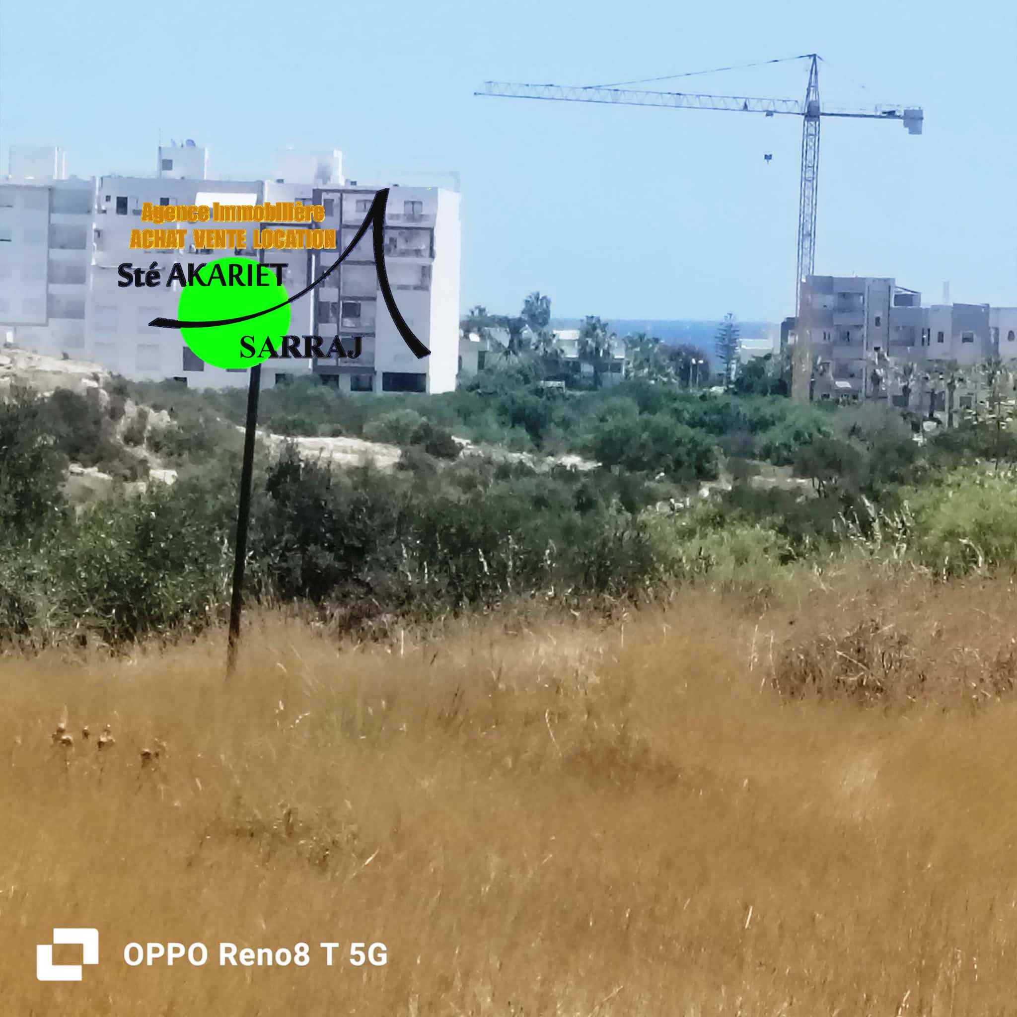 Hammam Sousse El Kantaoui Terrain Terrain agricole Terrain d'investissement 1150m  hmada kantaoui