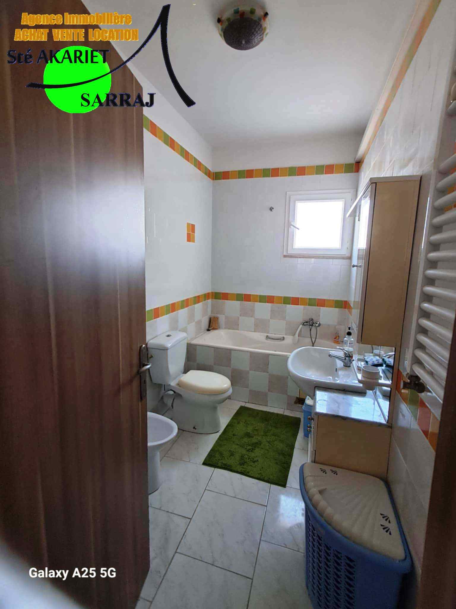 Akouda Chatt Meriem Vente Appart. 3 pices Appartement s2  400mtre de la plage chatt mariem