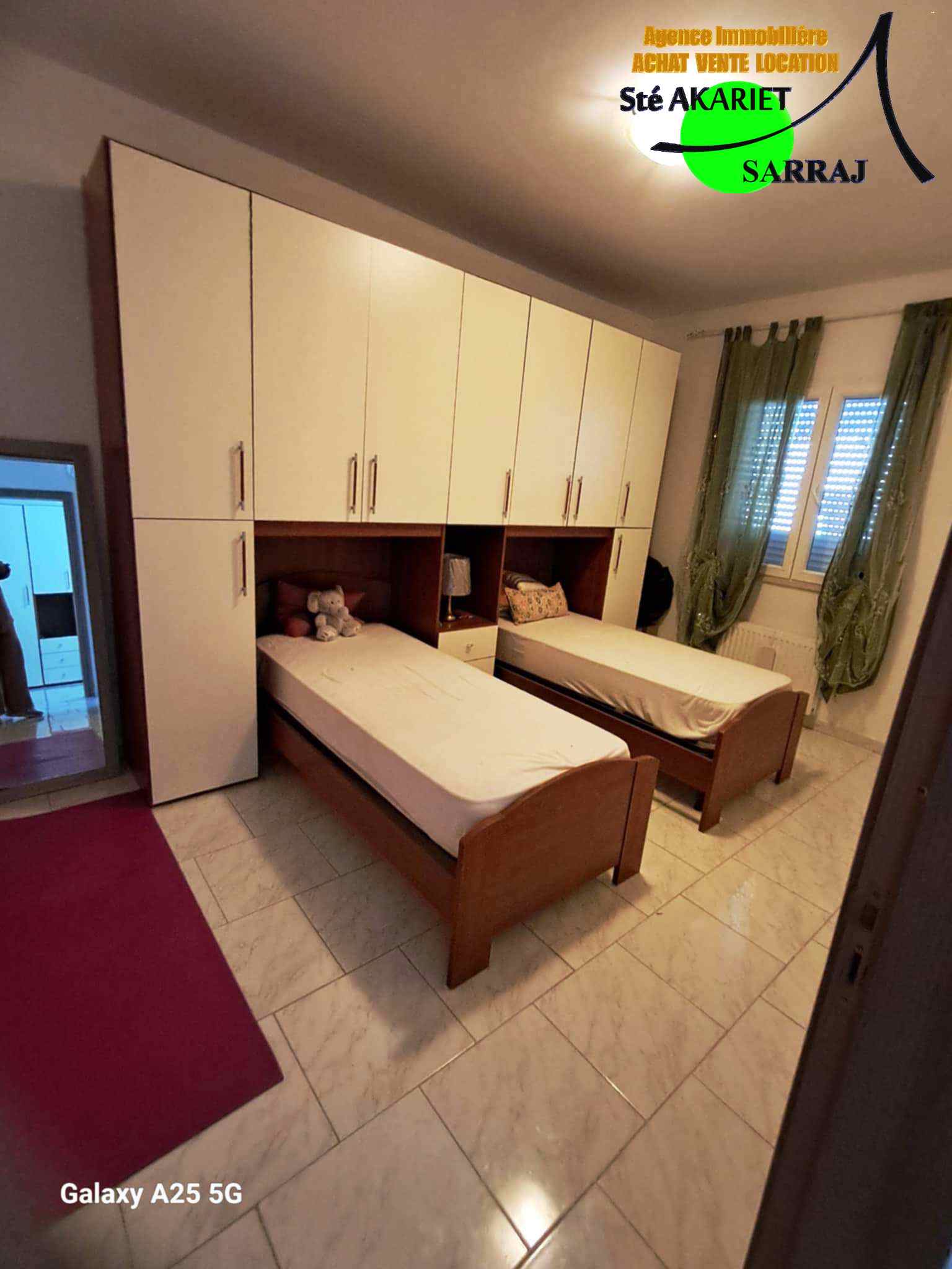 Akouda Chatt Meriem Vente Appart. 3 pices Appartement s2  400mtre de la plage chatt mariem