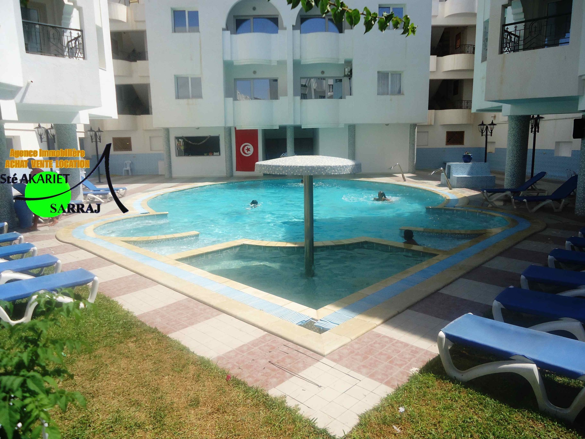Akouda Chatt Meriem Vente Appart. 2 pices Des studio s1 dans une immeuble pieds dans l'eau