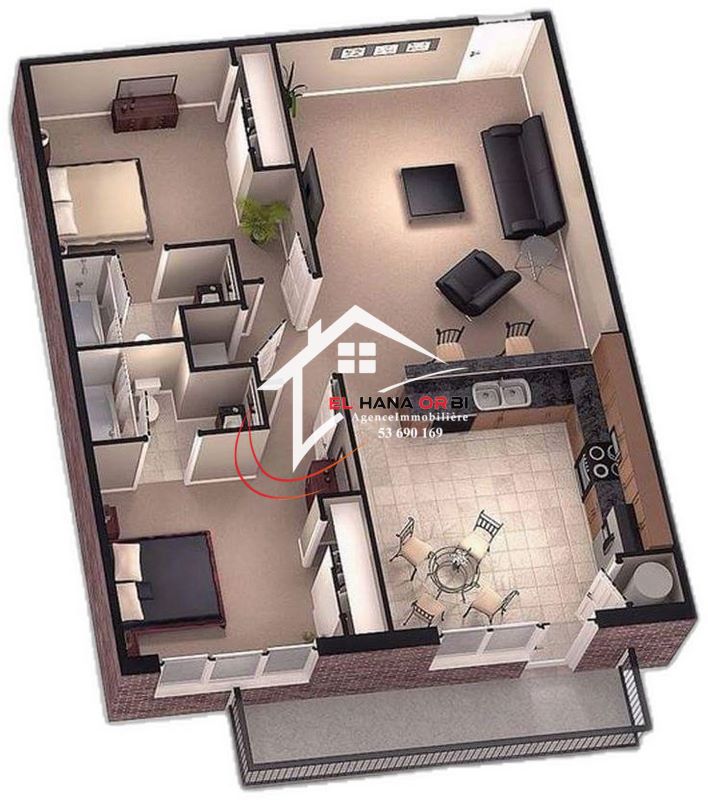 Mahdia Mahdia Vente Appart. 1 pice Des appartements s1 s2 s3 en cours de construction