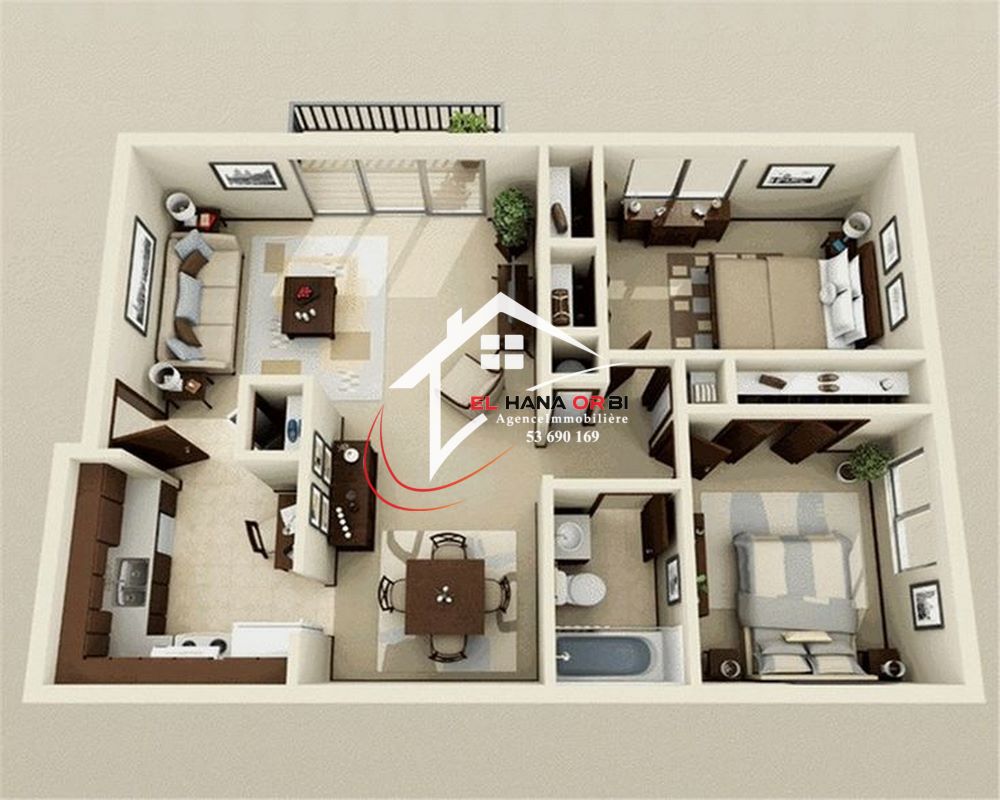 Mahdia Mahdia Vente Appart. 1 pice Des appartements s1 s2 s3 en cours de construction