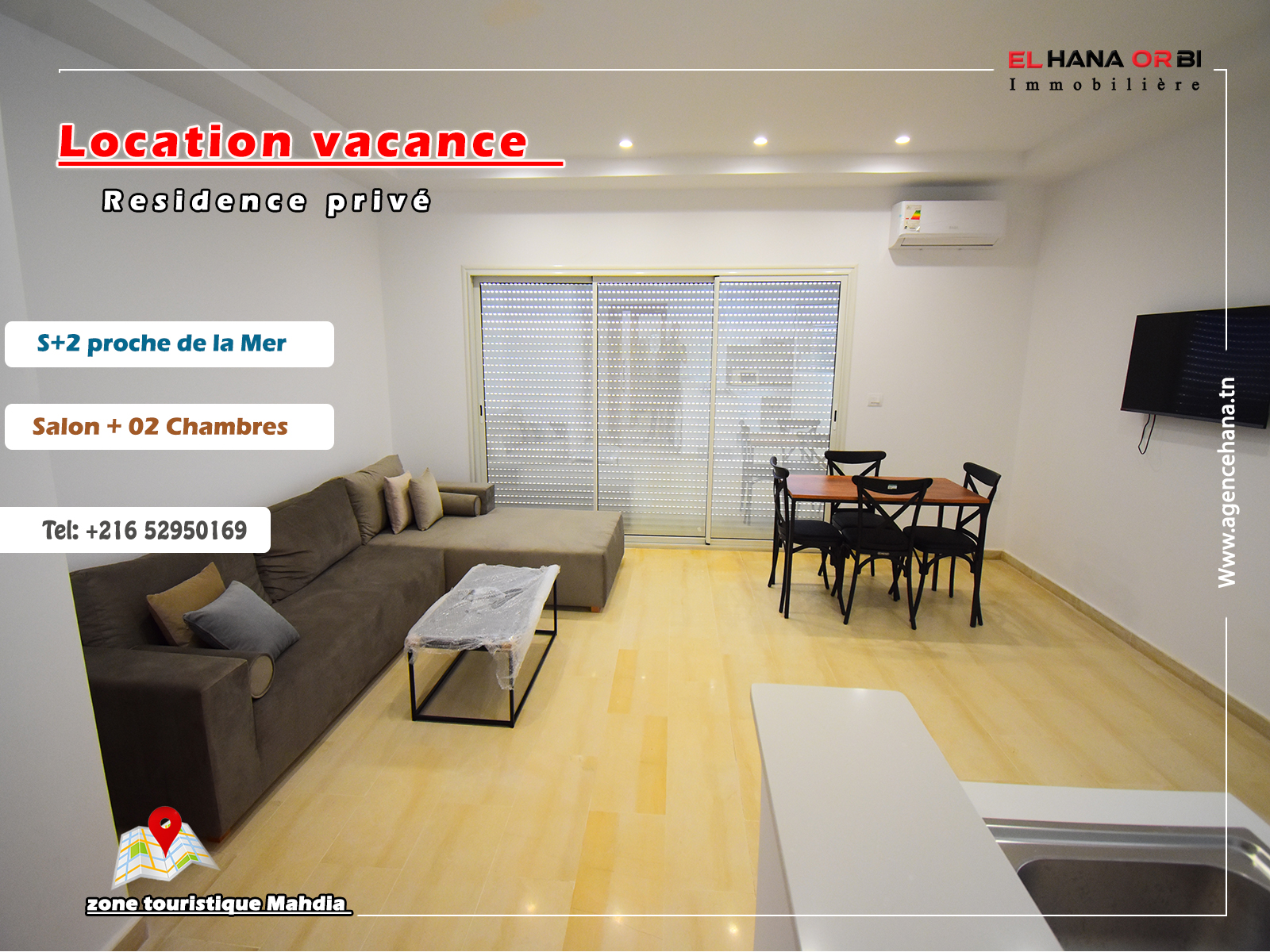 Mahdia Mahdia Location vacances Appart. 2 pices S2 neuf en plein zone touristique