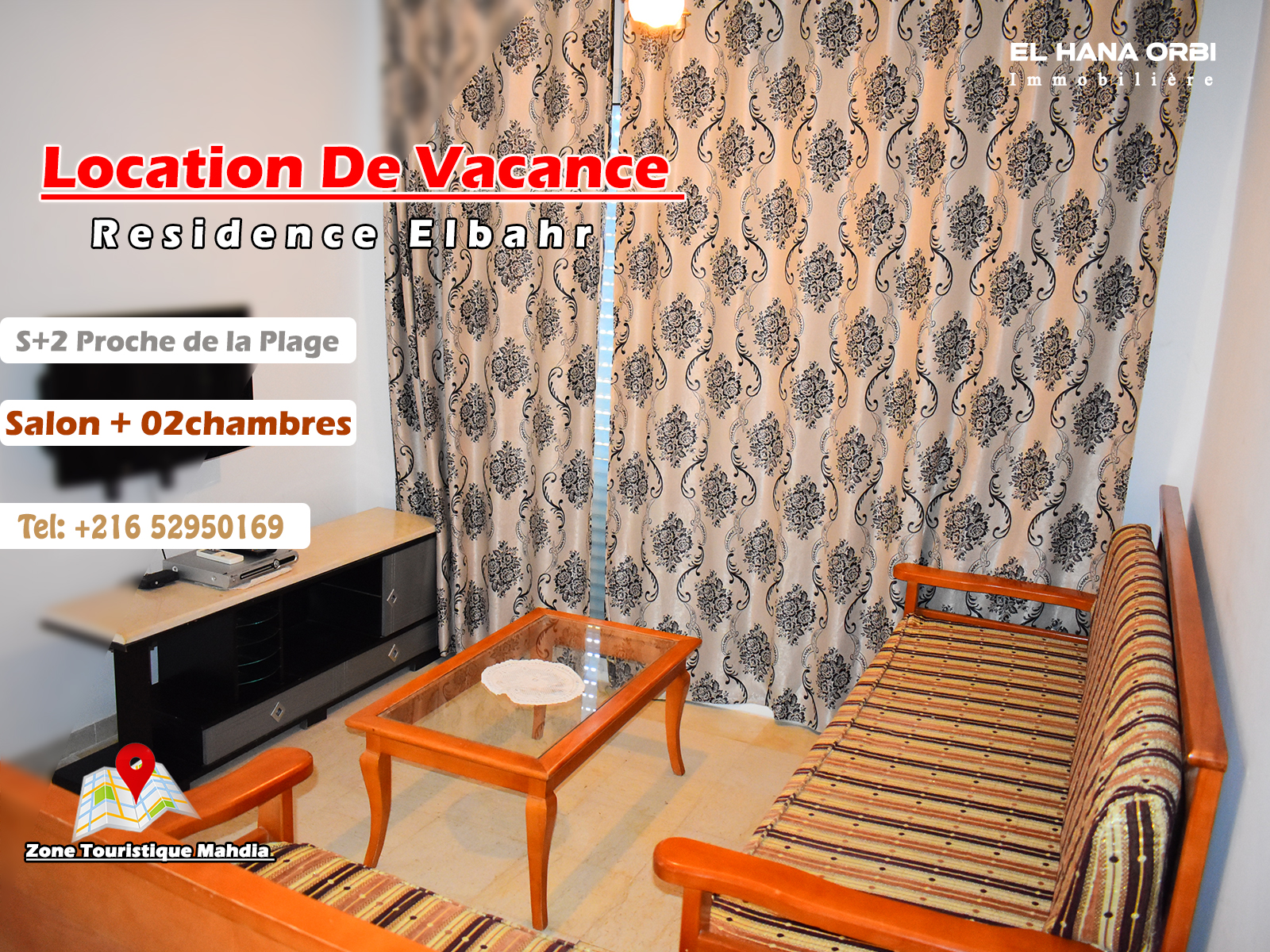 Mahdia Mahdia Location vacances Appart. 2 pices Appartement s2 rz el bahr pour vacance