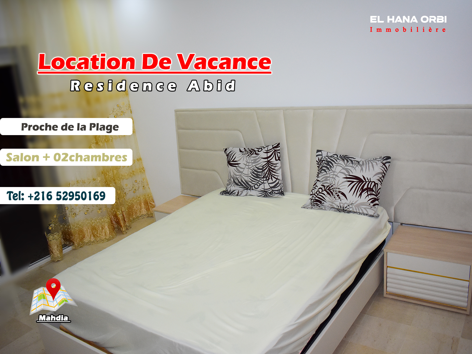 Mahdia Mahdia Location vacances Appart. 2 pices  rz abid appartement s2 proche de la mer