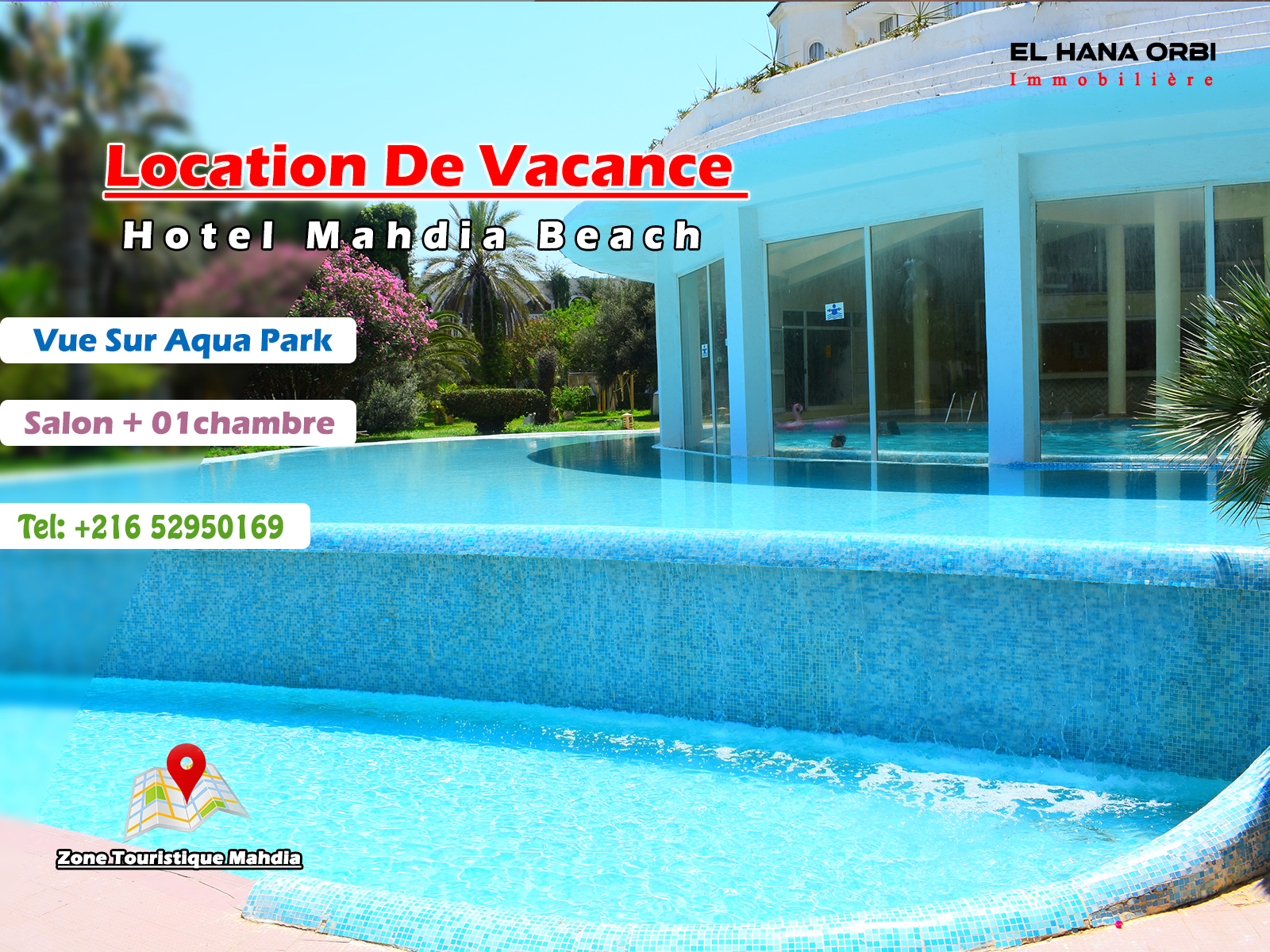 Mahdia Mahdia Location vacances Appart. 1 pice Appart s1 a  l htel mahdia beach