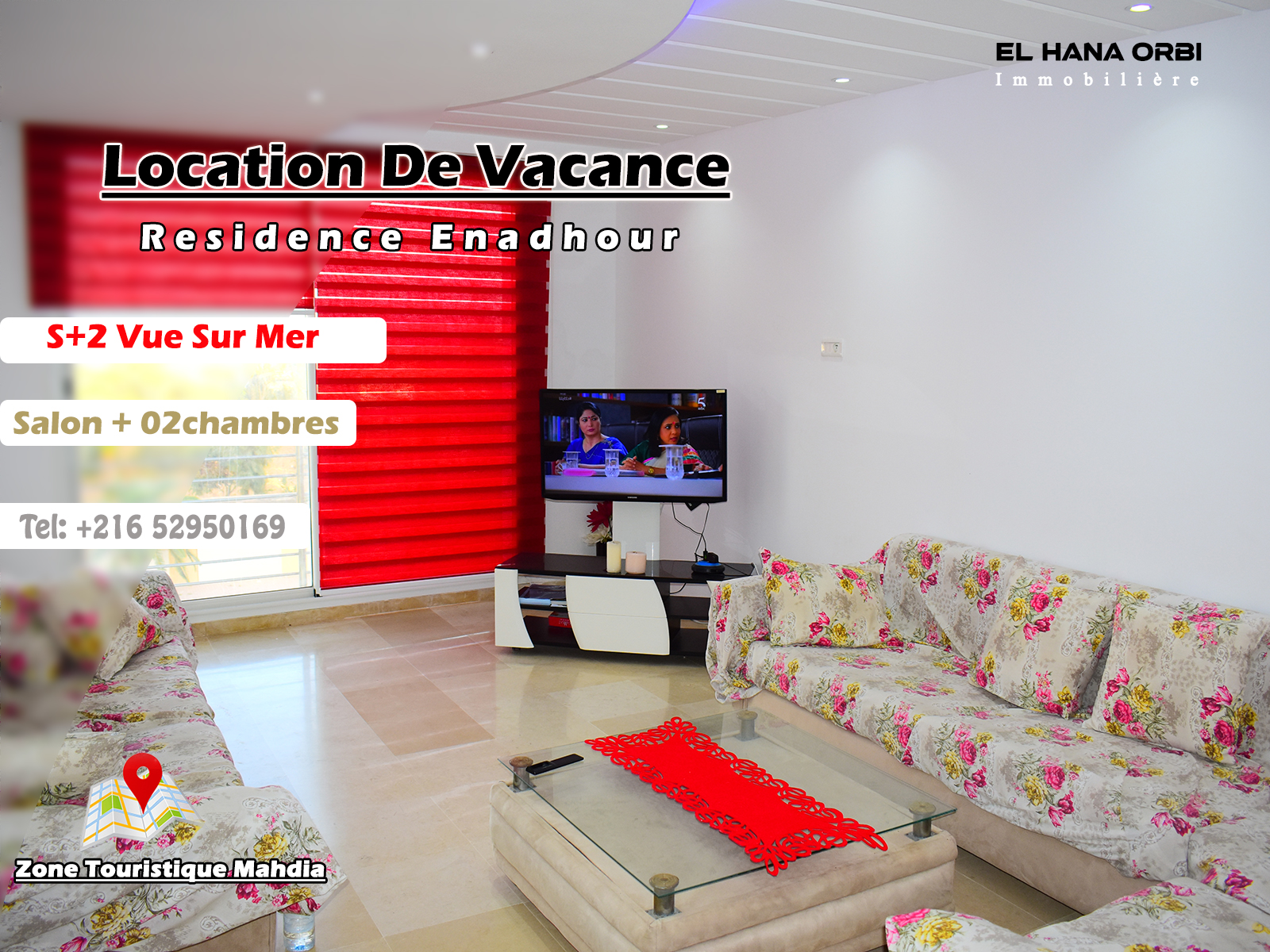 Mahdia Mahdia Location vacances Appart. 2 pices App s2 rz nadhour proche de la mer pour vacance