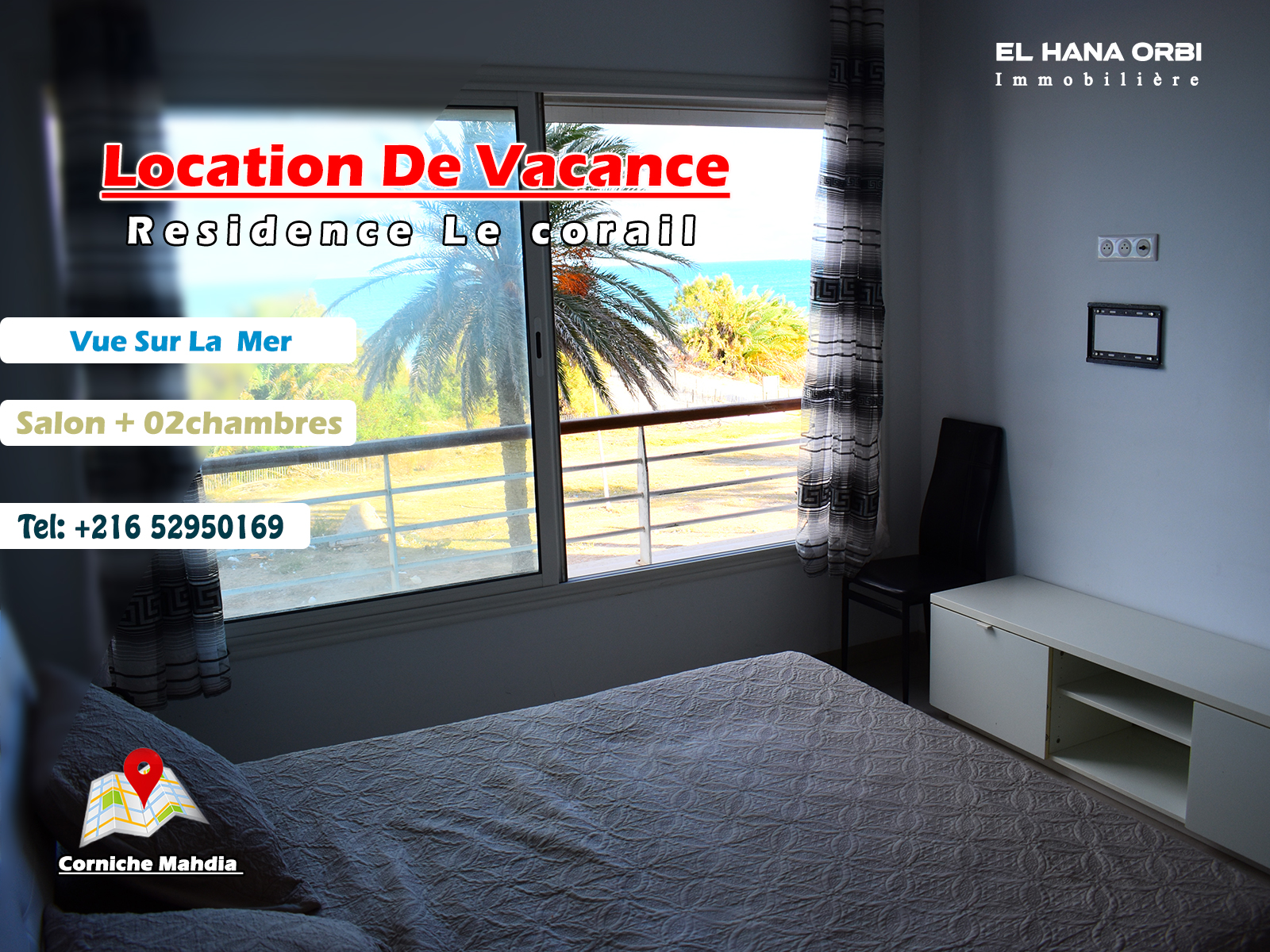 Mahdia Mahdia Location vacances Appart. 2 pices Pour vacance appartement s2  pied dans l eau