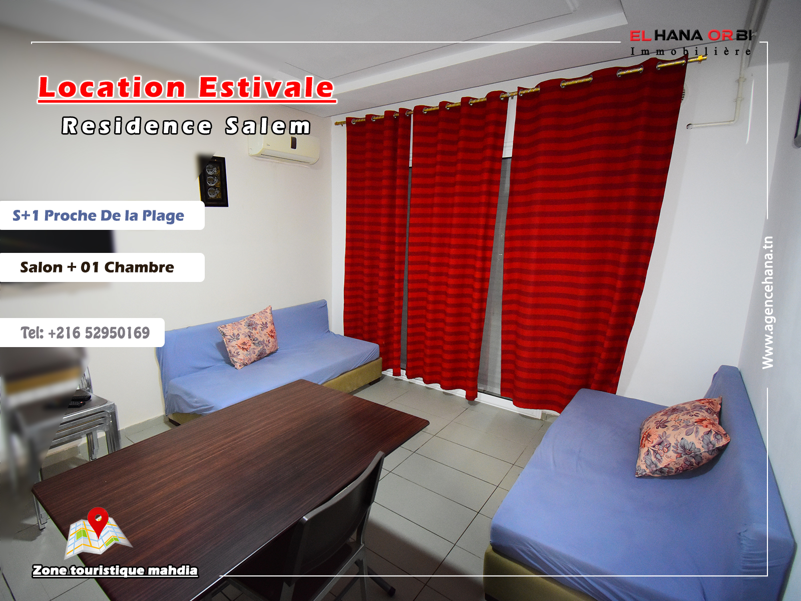 Mahdia Mahdia Location vacances Appart. 1 pice Appartement s1 proche de la mer