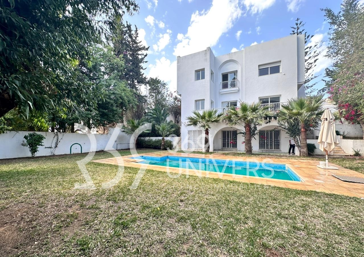 La Marsa Gammart Location Maisons Villa meuble avec piscine  gammarth ref rh165