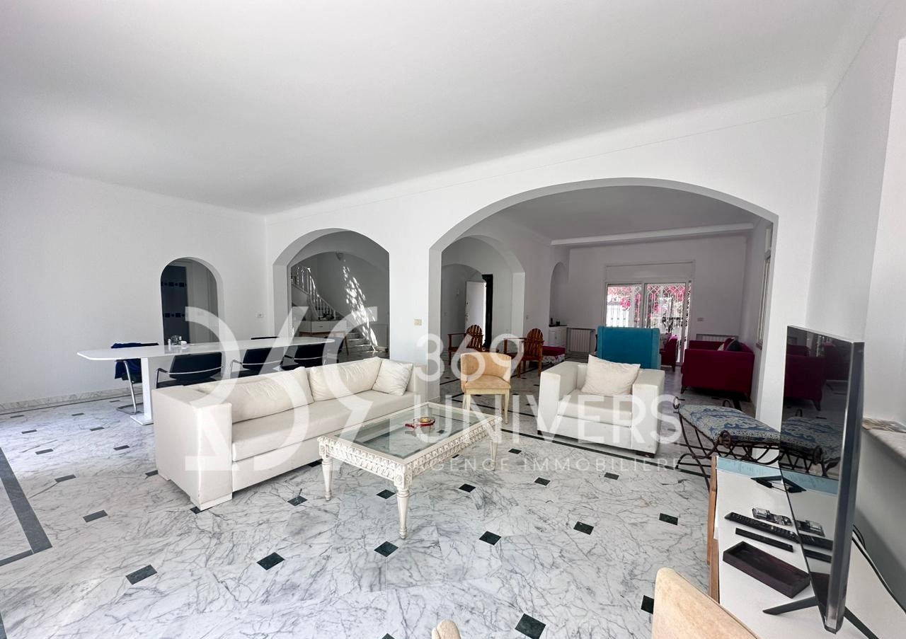 La Marsa Gammart Location Maisons Villa meuble avec piscine  gammarth ref rh165