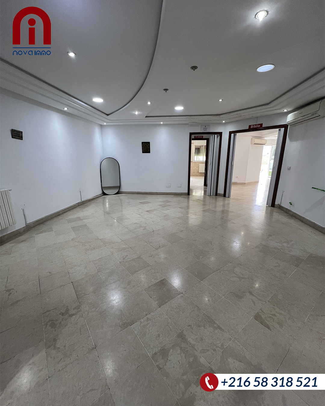 Sfax Ville Sfax Bureaux & Commerces Surfaces Appartement espace bureautique 250m