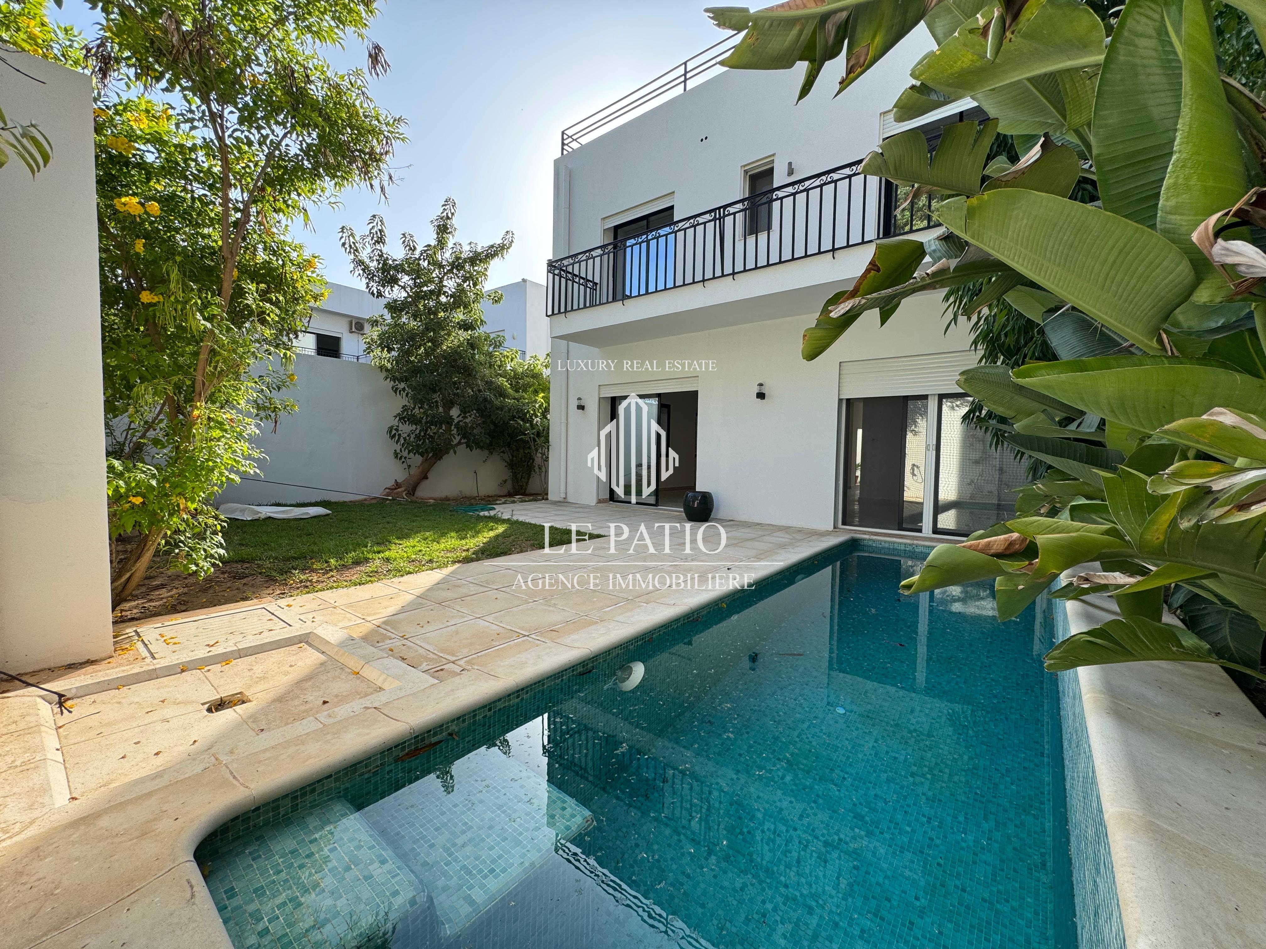 La Marsa Gammart Location Maisons Une villa s4 avec piscine  gammarth
