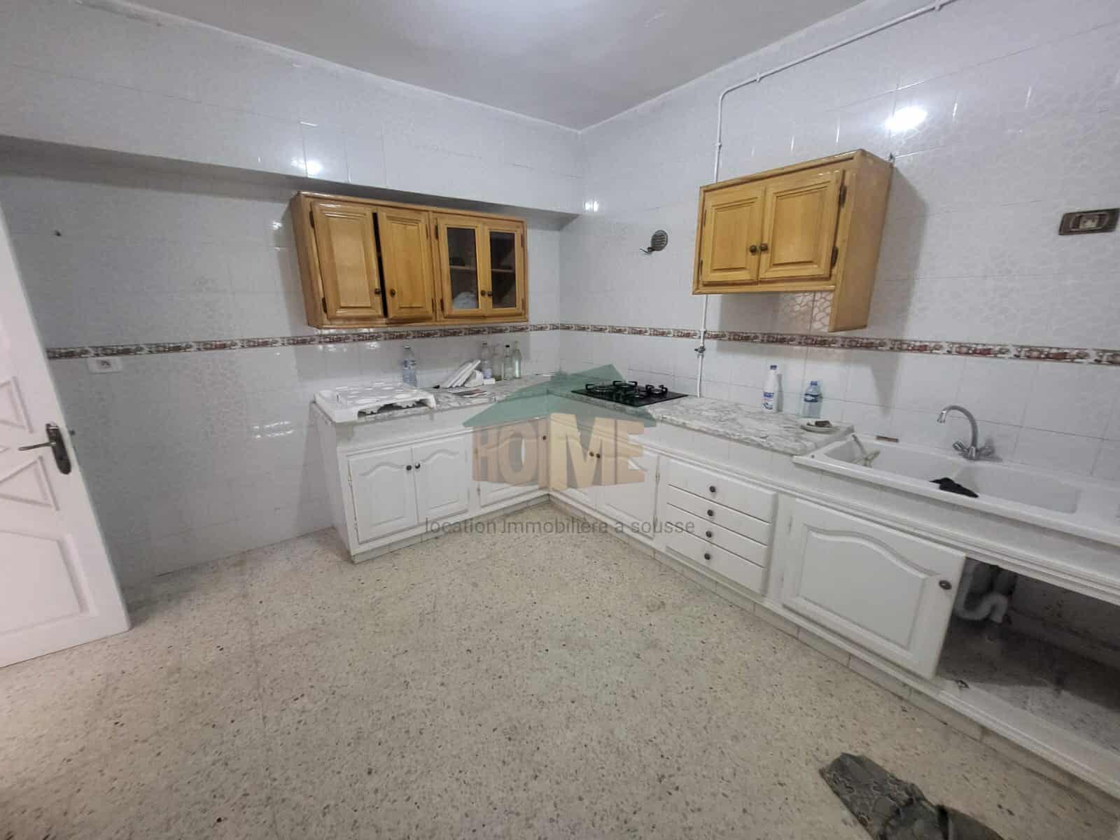 Sousse Ville Cite Jaouhara Location Appart. 2 pices S2 rdc sans meuble