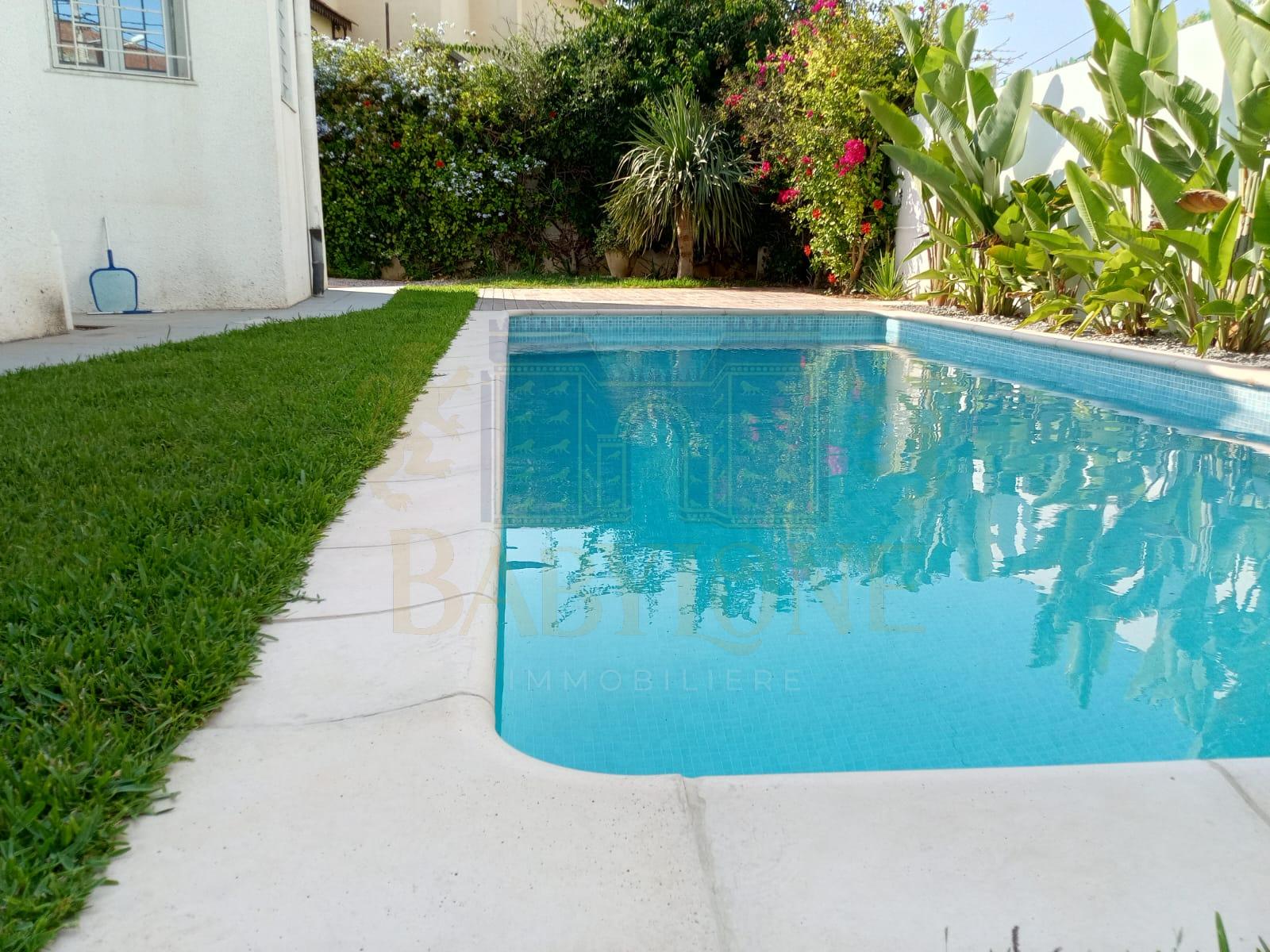 La Marsa Marsa Ennassim Location Maisons Villa s4 avec piscine  la marsa