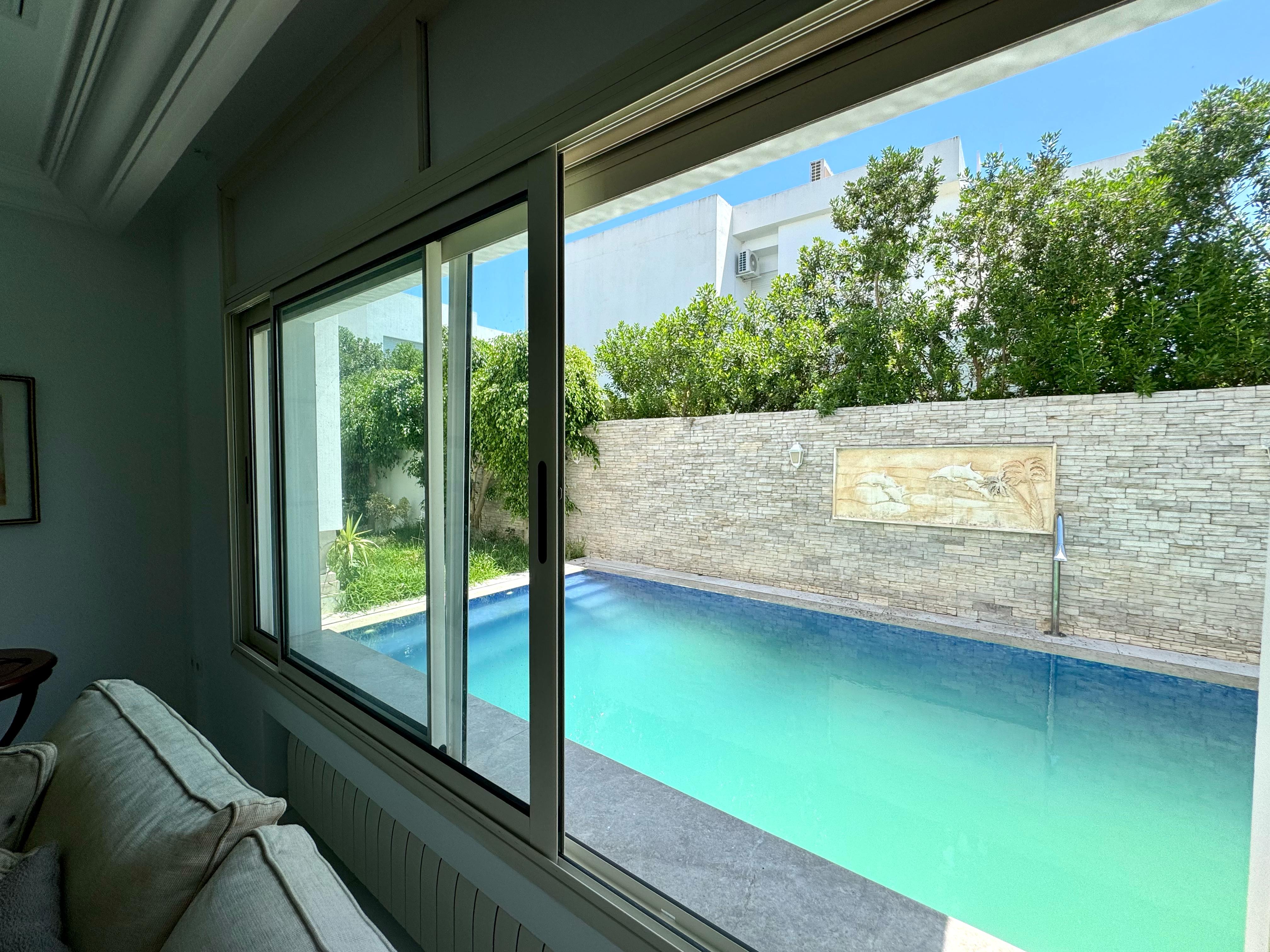 La Marsa Gammart Location Maisons Villa d'exception  avec piscine  gammarth