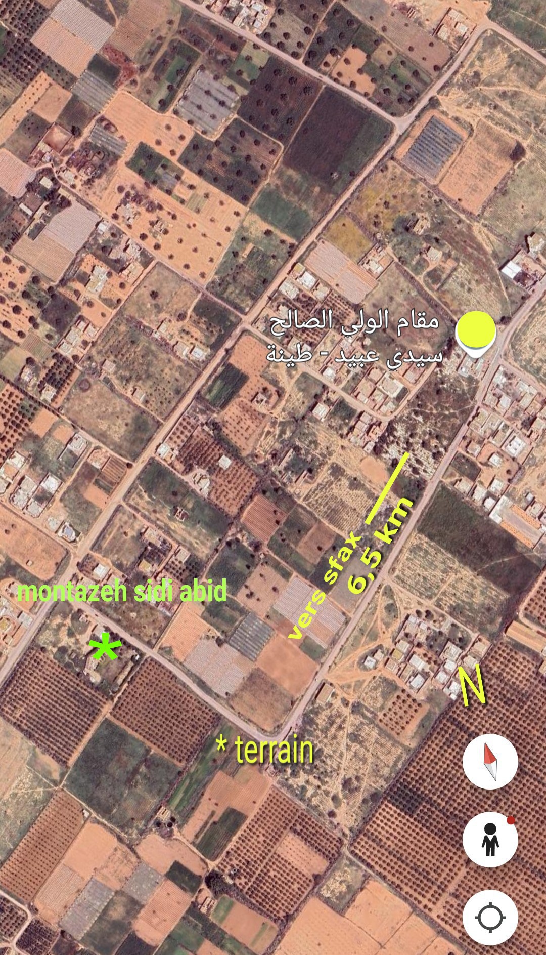Sfax Sud Cite Sidi Abid Terrain Terrain nu Terrain nu 2030 m2 pour construction de villa