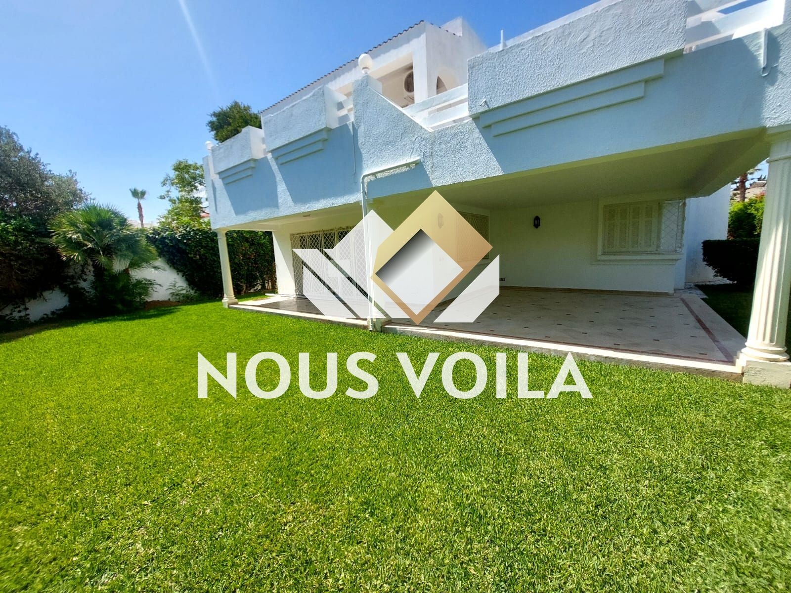 La Marsa Gammart Location Maisons Villa s4 avec jardin  gammarth vlg0012