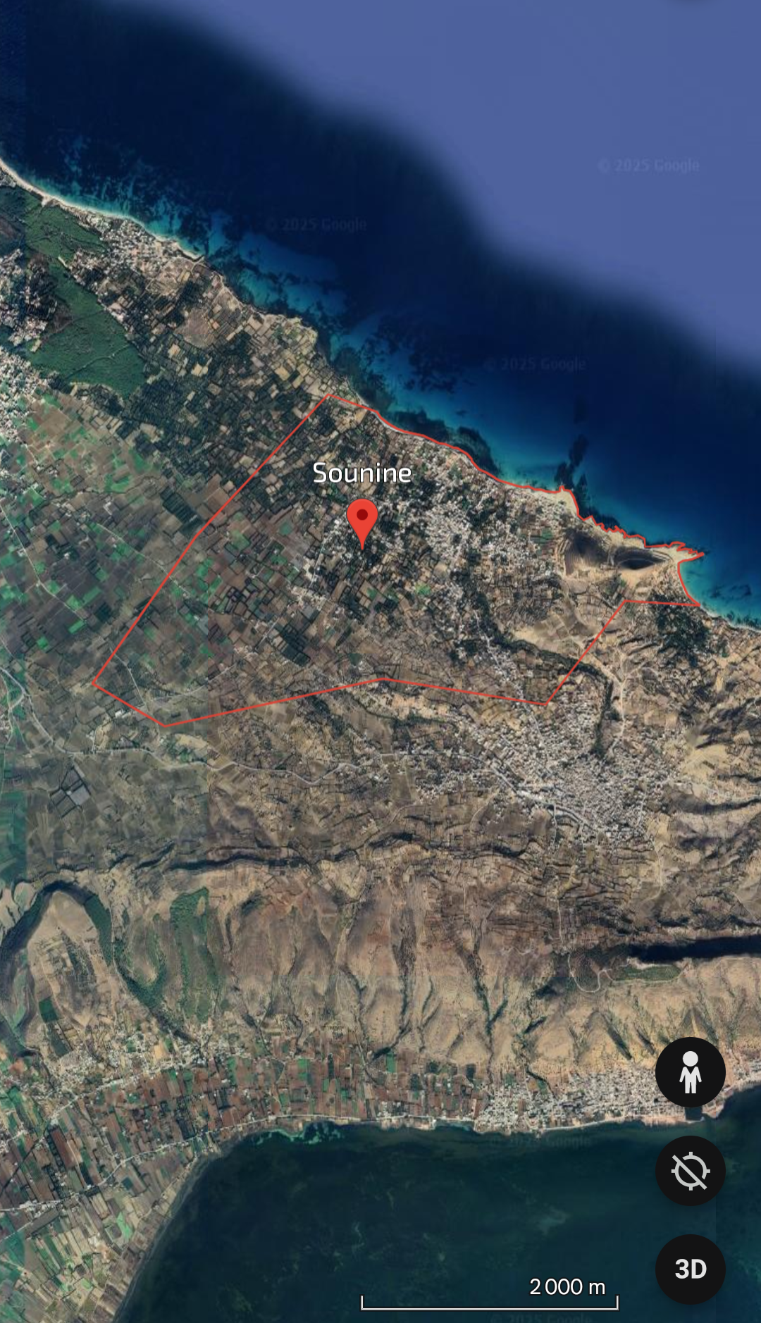 Ras Jebel Sounine Terrain Terrain nu Terrain  batir 620m2  sounine  300m de la plage
