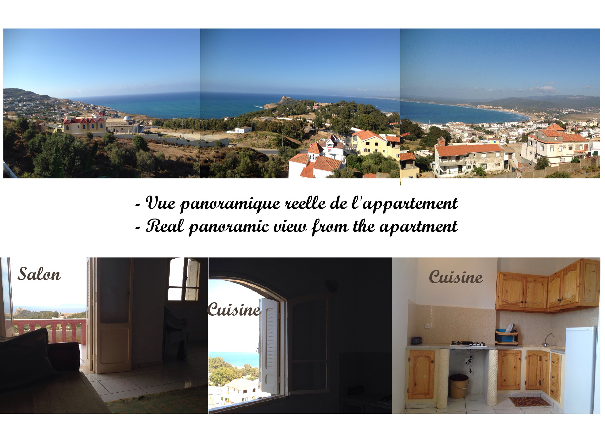 Tabarka Tabarka Location Appart. 3 pices Vue panoramique sur mer et montagnes