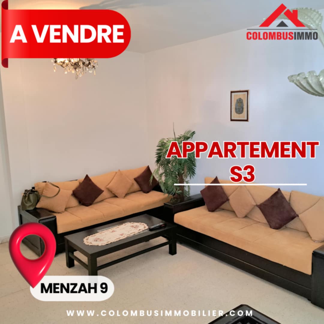 El Menzah El Menzah 9 Location Appart. 4 pices Appartement s3  menzah 9b