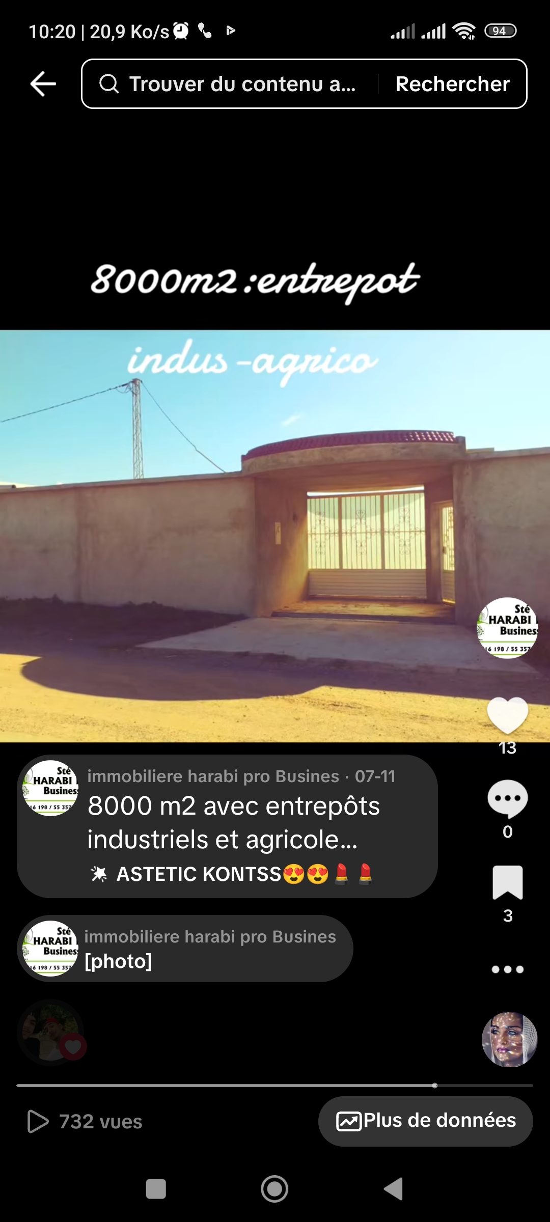 Bir Mcherga Ain El Asker Terrain Terrain agricole 8000 m2 avec entrepts industriels et agricoles