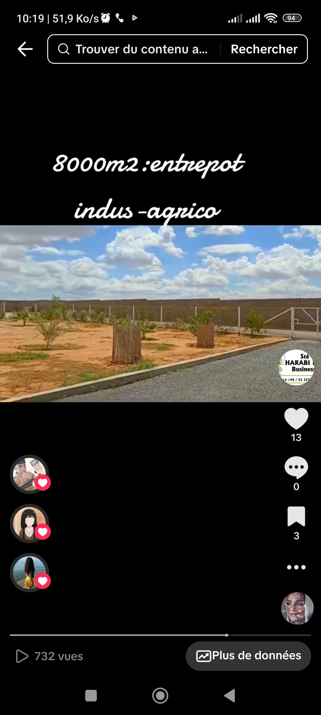 Bir Mcherga Ain El Asker Terrain Terrain agricole 8000 m2 avec entrepts industriels et agricoles
