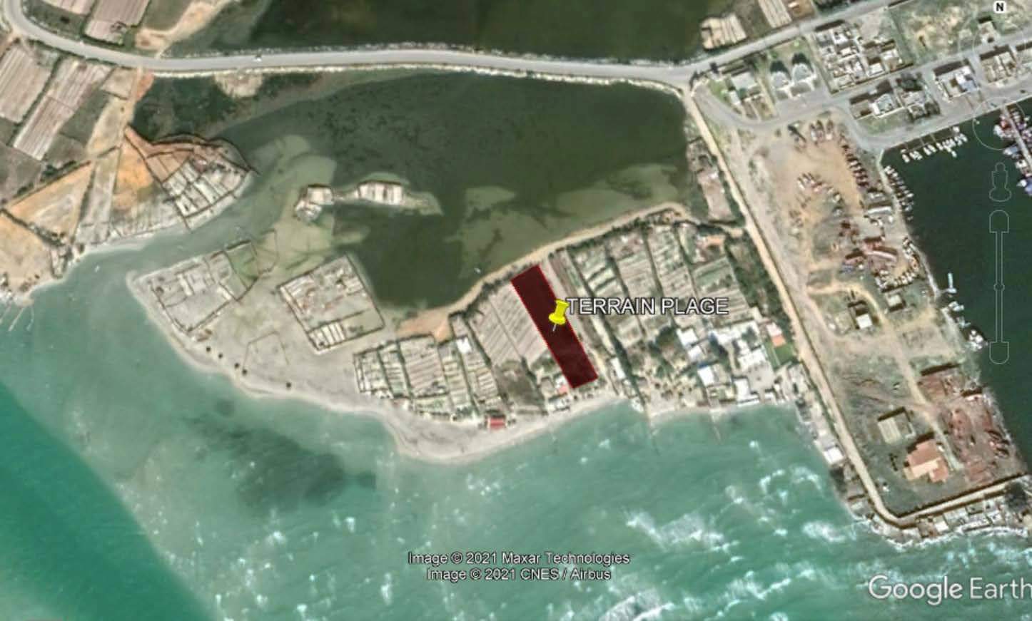Ghar El Melh Ghar El Melh Terrain Terrain nu Terrain exceptionnel plage privee