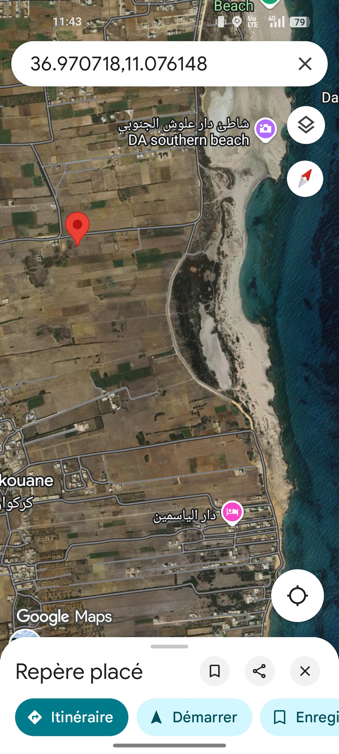 Kelibia Kerkouane Terrain Terrain nu Terrain pres de la plage