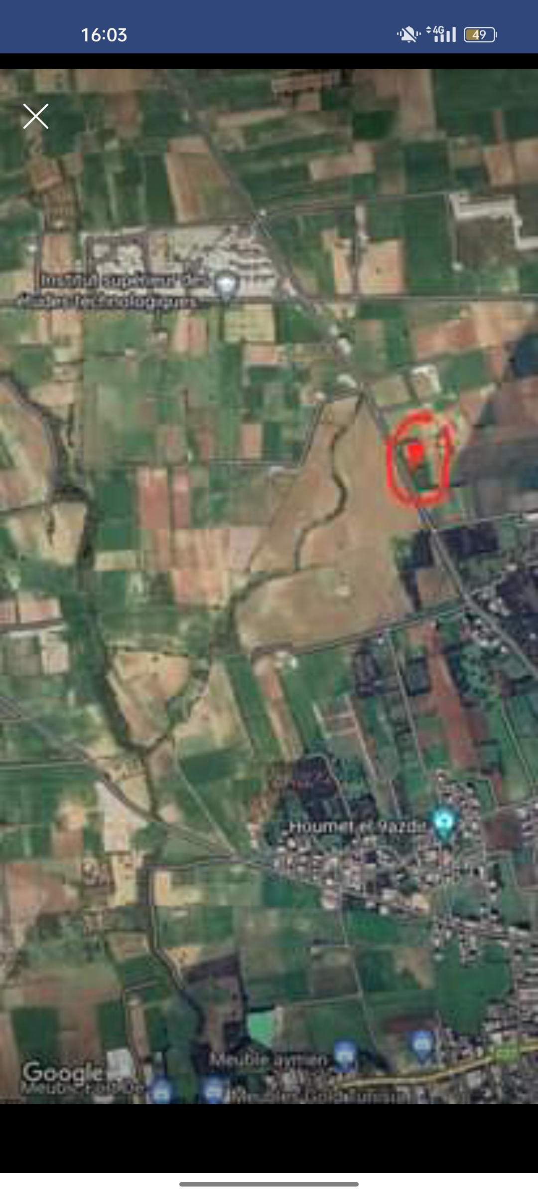 Kelibia Oued El Khatef Terrain Terrain nu 209m2 terrain habitable