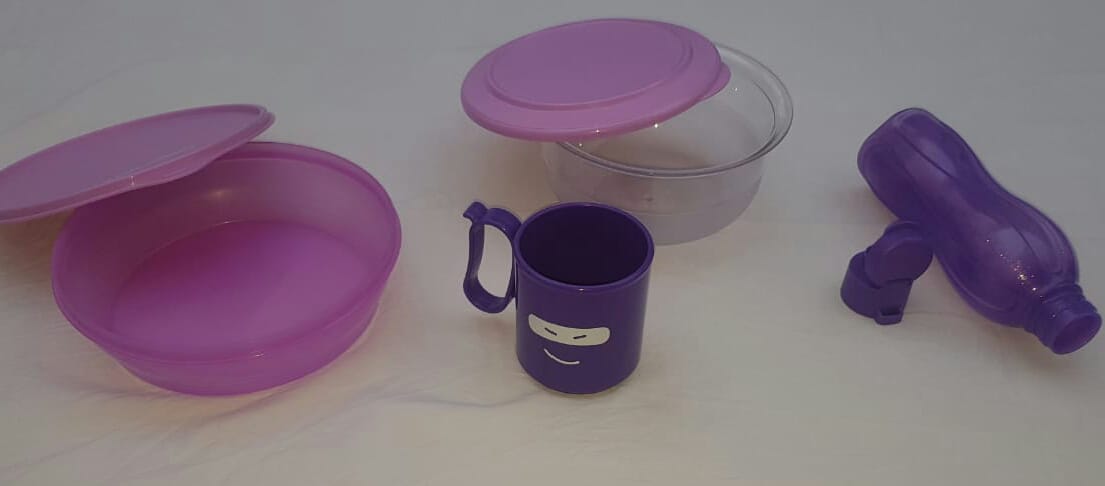 Ariana Ville Borj El Baccouche Repas et Allaitement Autre Crystal waves rond 600 ml rose et mauve