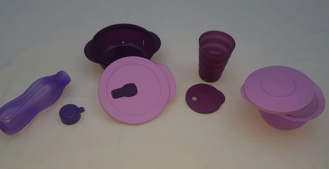 Ariana Ville Borj El Baccouche Repas et Allaitement Autre Crystal waves rond 600 ml rose et mauve