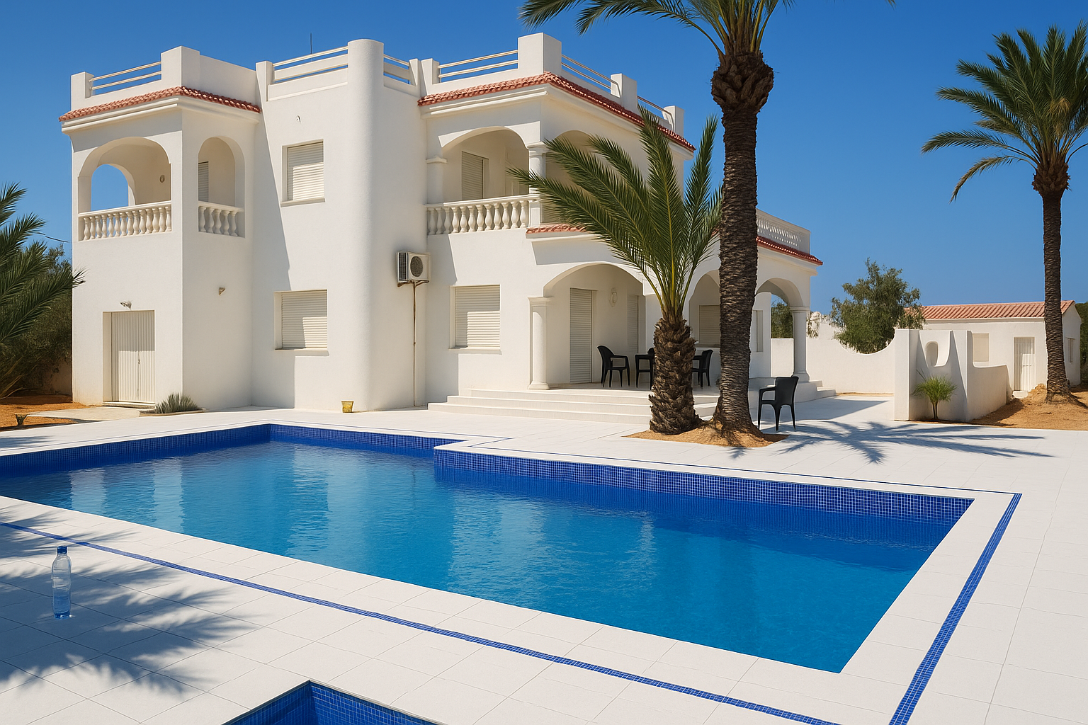 Djerba - Midoun Zone Hoteliere Location vacances Maisons Grande villa avec piscine
