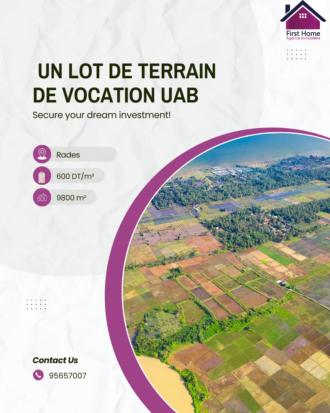 Rades Rades Terrain Terrain nu Lot de terrain de vocation uab