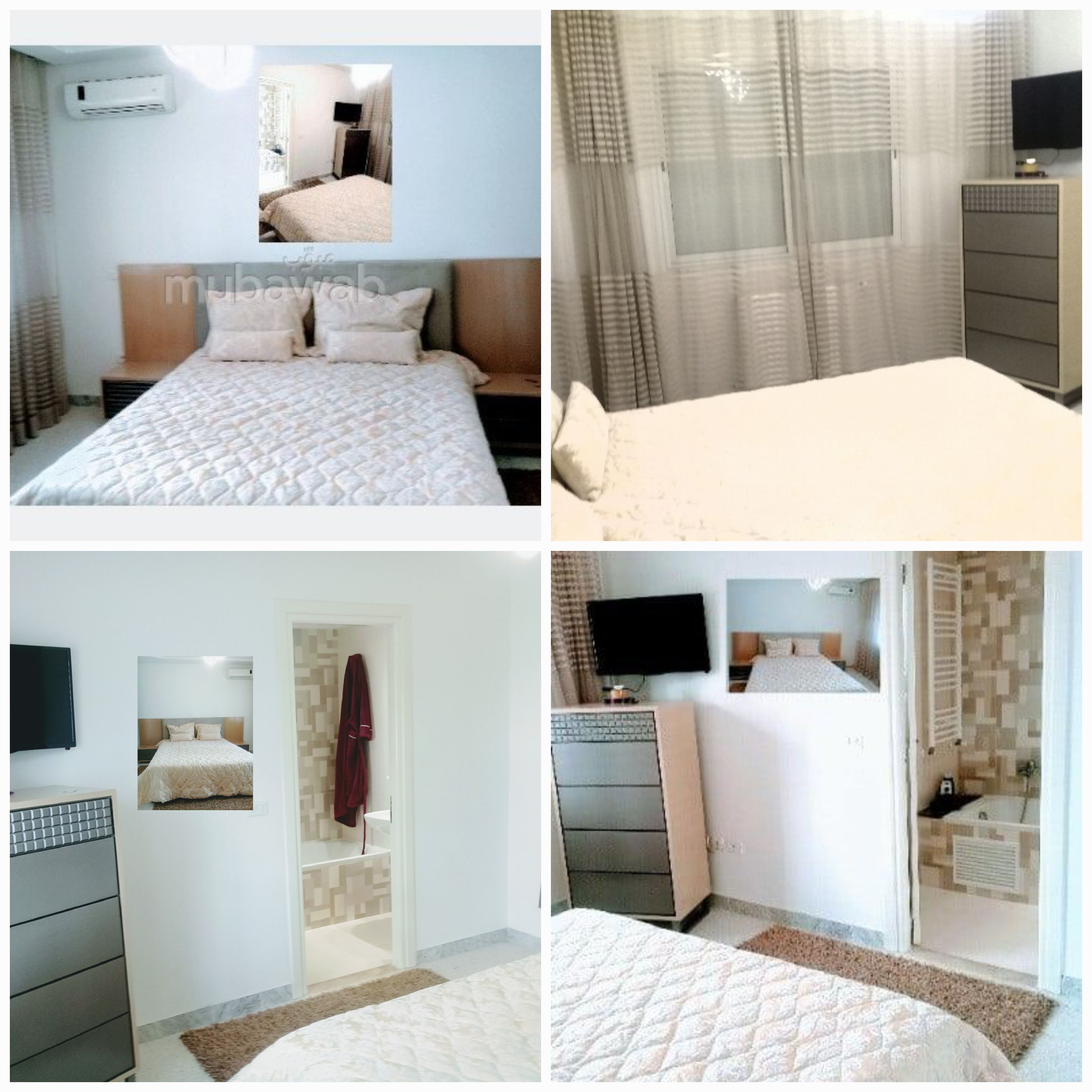 La Marsa El Aouina Location Appart. 5 pices+ Particulier l s4 meubl neuf proche lac2